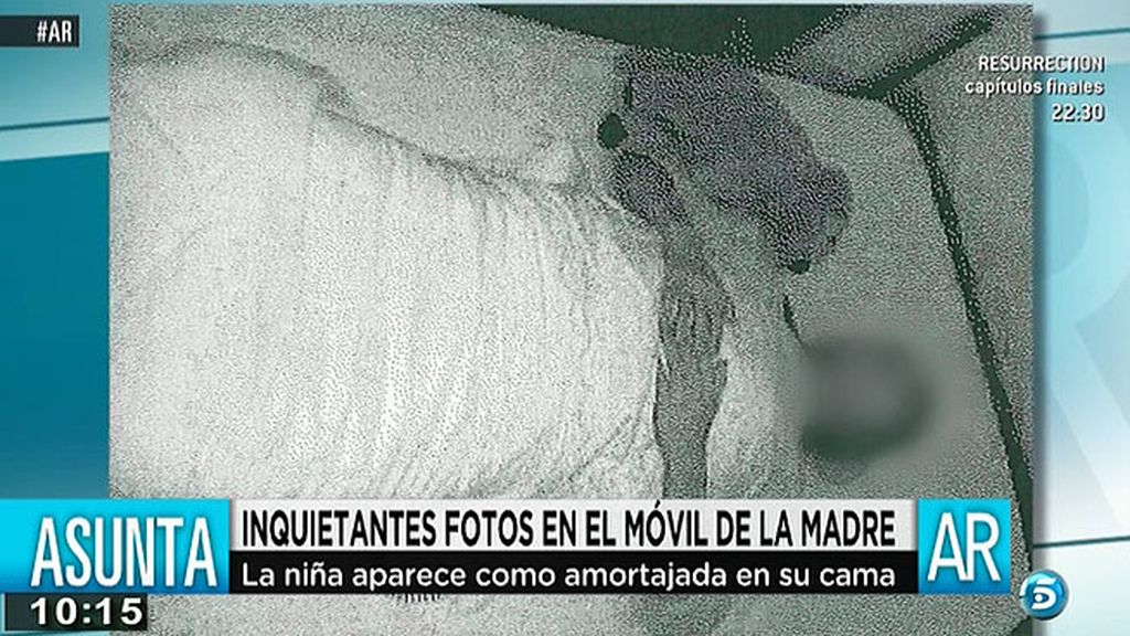 La menor aparece en una posición similar a la que tenía su cuerpo en la pista forestal