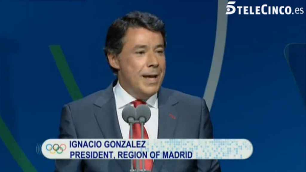 Ignacio González, en Buenos Aires para defender la candidatura Madrid 2020