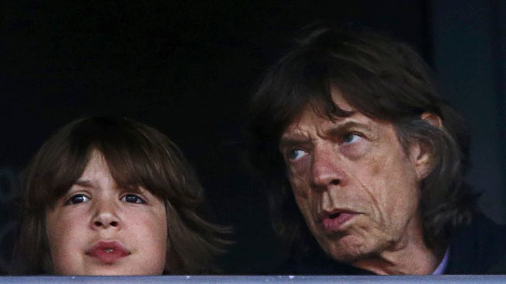 Mick Jagger y su hijo Lucas disfrutaron juntos del atletismo