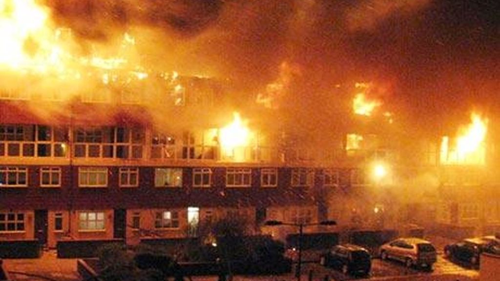 Espectacular incendio en Londres