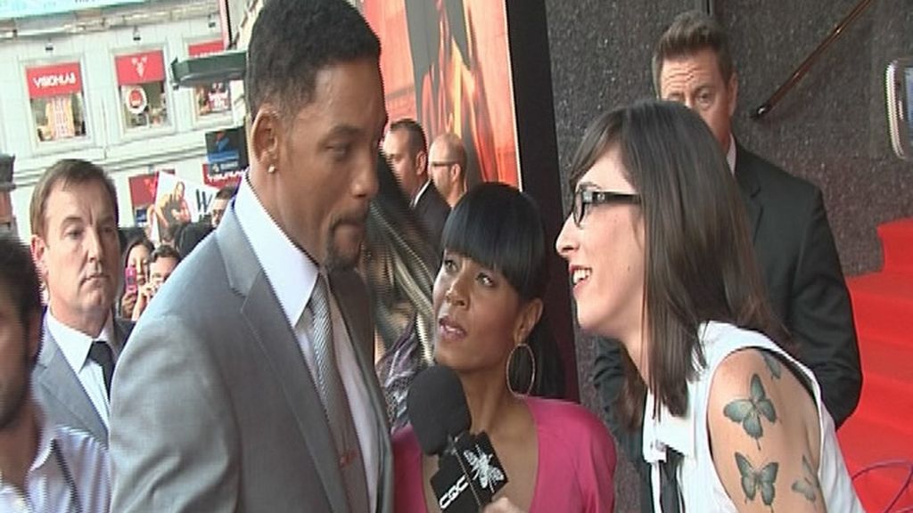 Will Smith con Irene Moreno