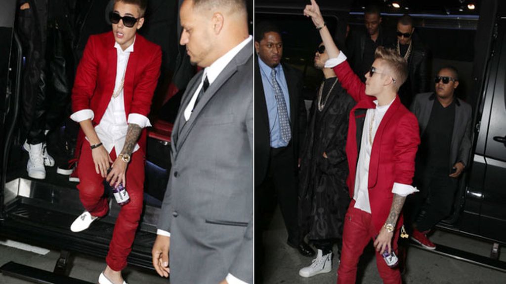 Justin Bieber, en el estreno de su película