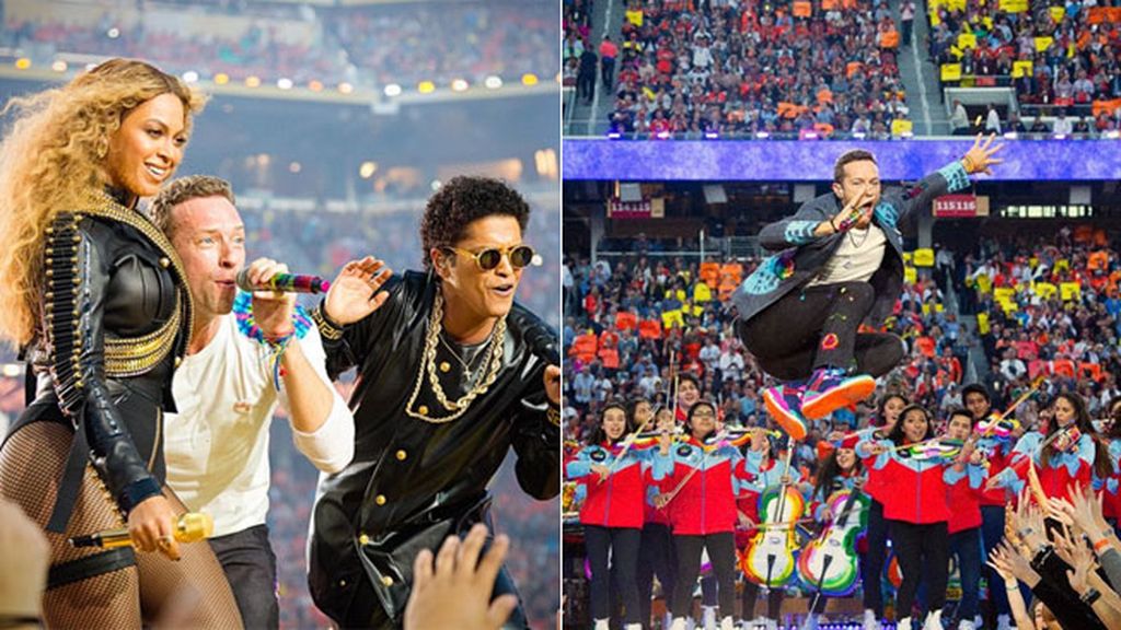 Momentazo, actuación de Coldplay junto a Beyoncé y Bruno Mars