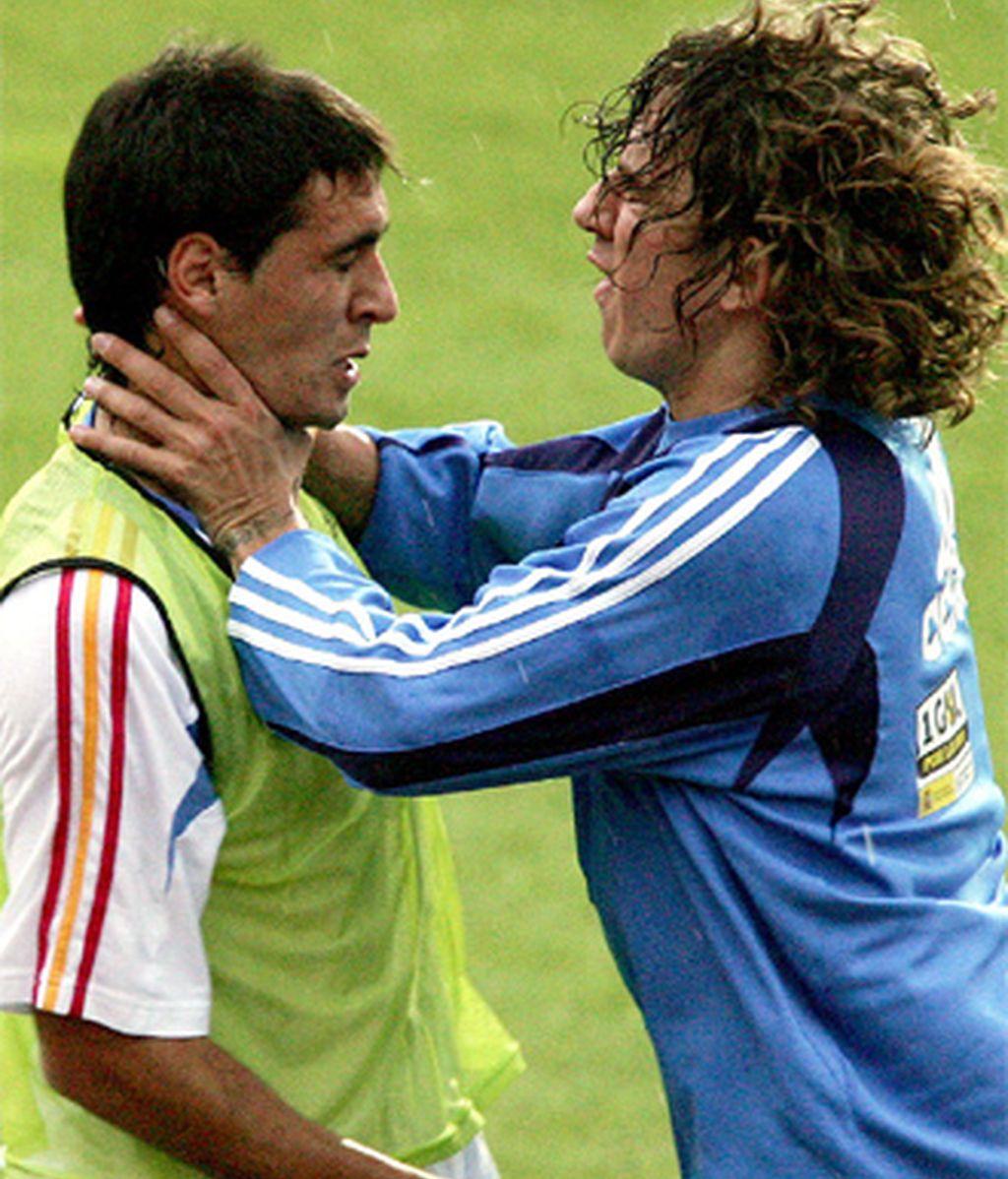 2005: Su lado más feo salió a relucir en una pelea con el valencianista Vicente