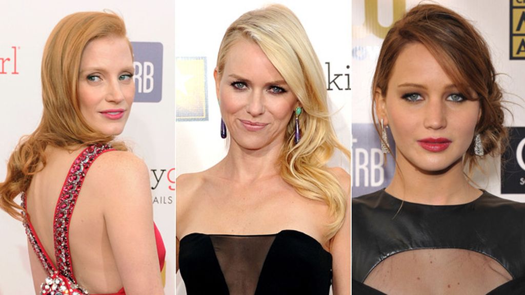 Naomi Watts, Jennifer Lawrence y Jessica Chastain luchan por el Oscar a la mejor actriz