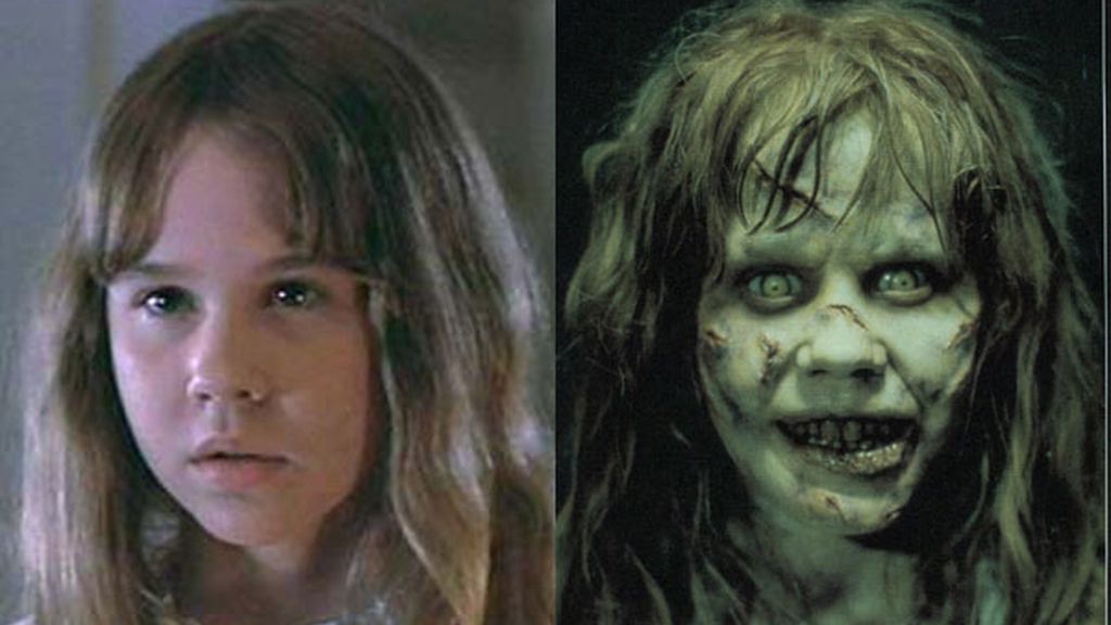 Linda Blair como la niña de 'El Exorcista'