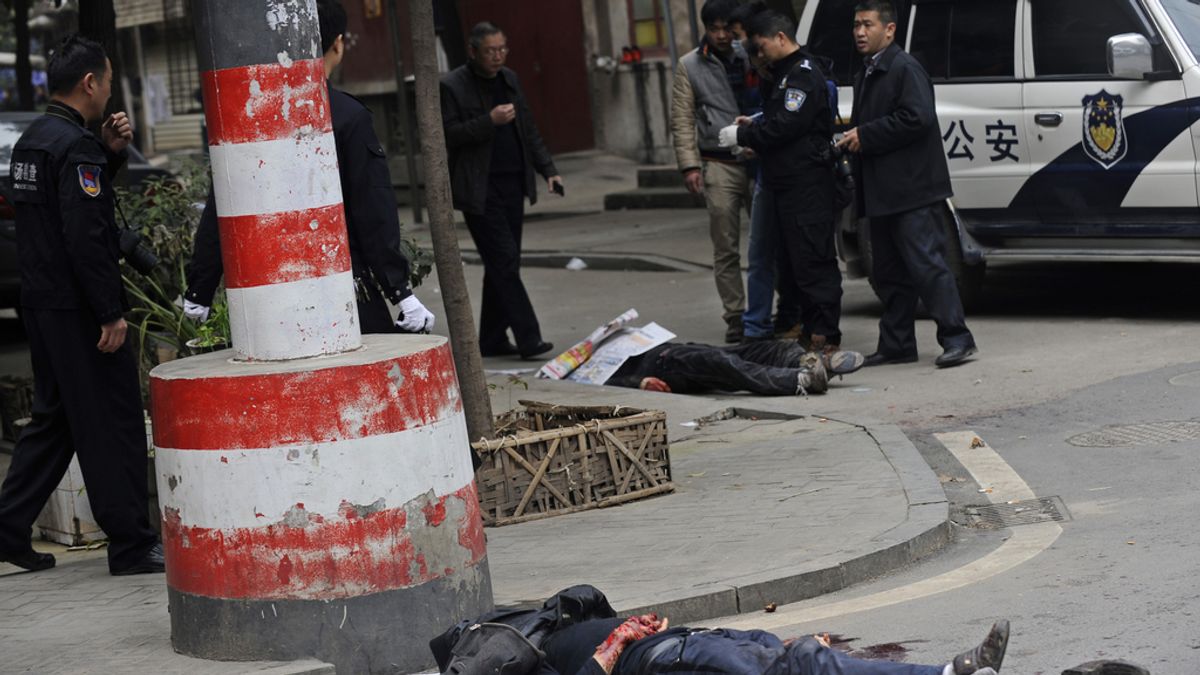 Cinco muertos por un ataque con cuchillos en China