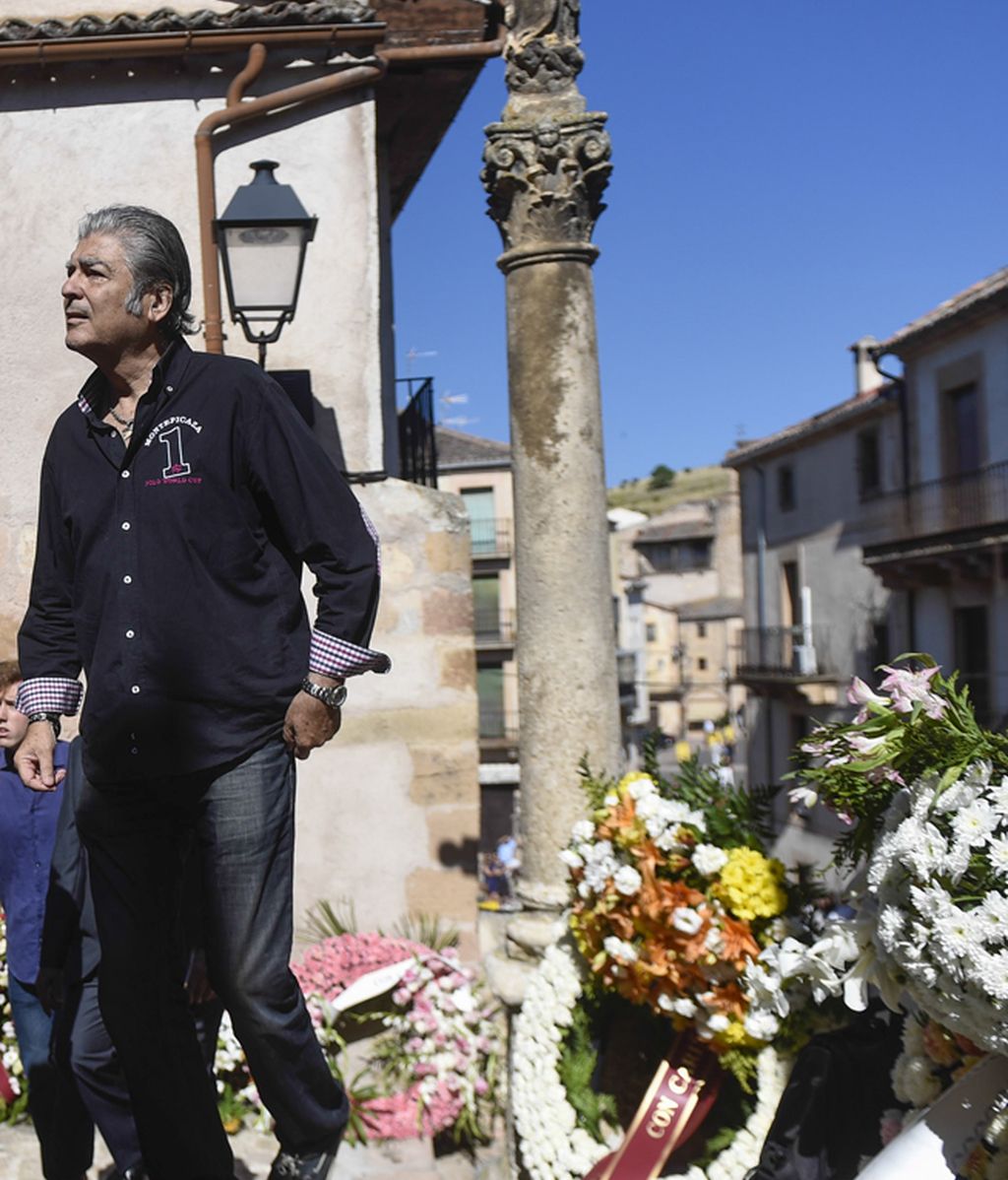 Máximo Valverde, en el funeral de Víctor Barrio