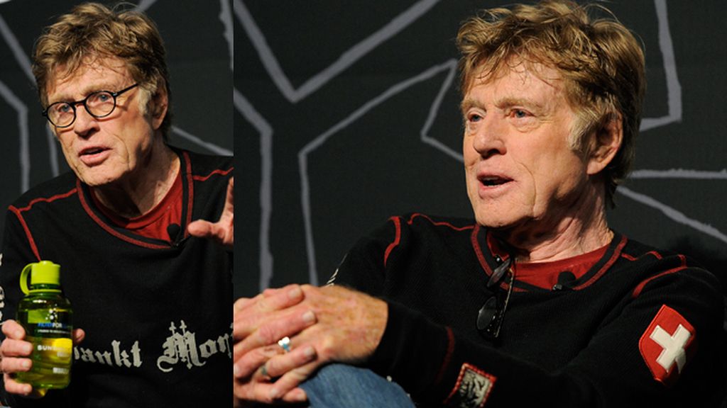 Robert Redford, fundador y director del festival durante la inauguración