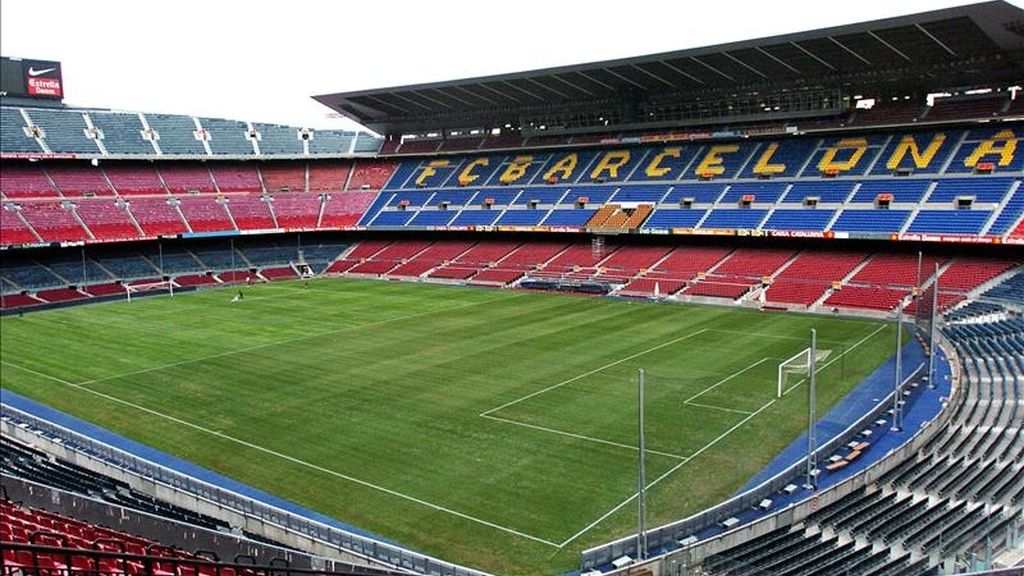 Perspectiva aérea del Camp Nou de Barcelona. Foto: EFE