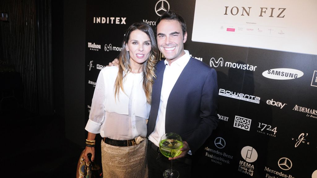 El ex futbolista Iván Helguera con su mujer Lorena Casado