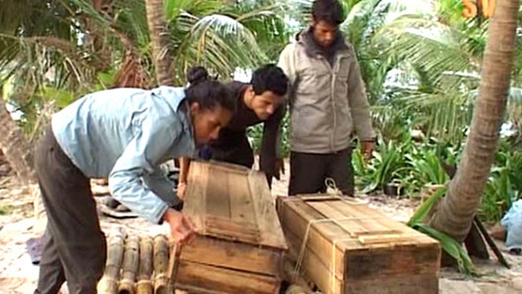 La balsa aguanta el duro viaje