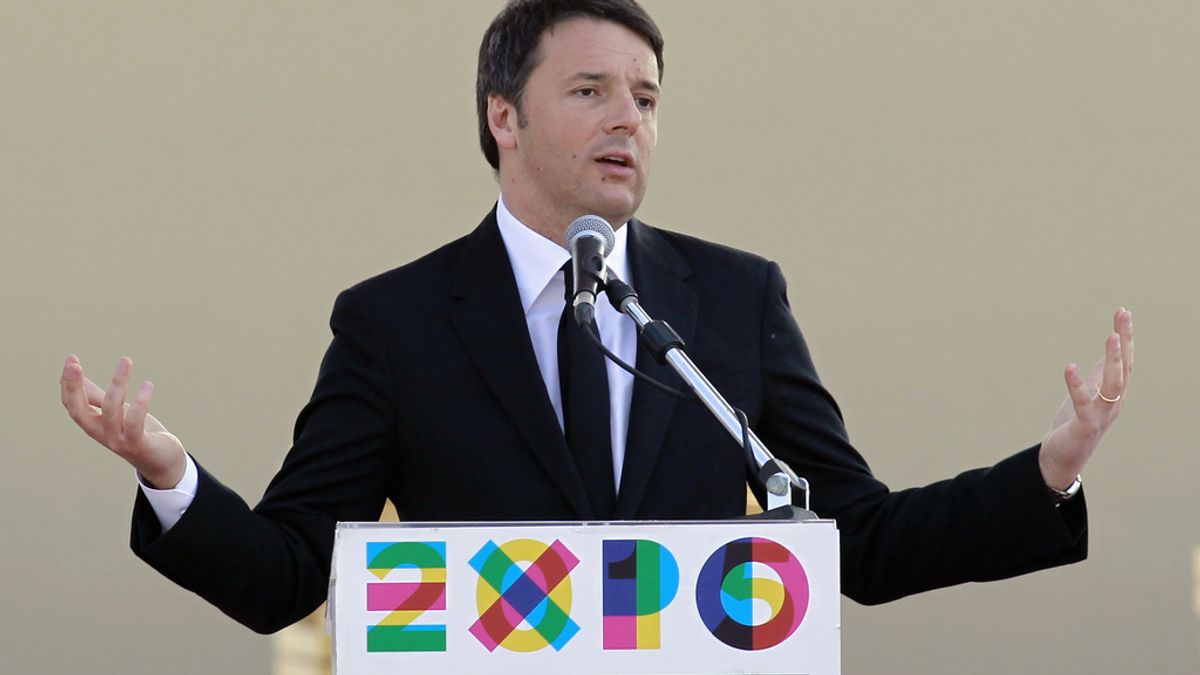 El Primer Ministro italiano, Matteo Renzi
