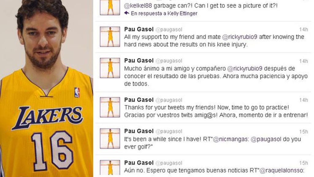 Todos con Ricky en Twitter