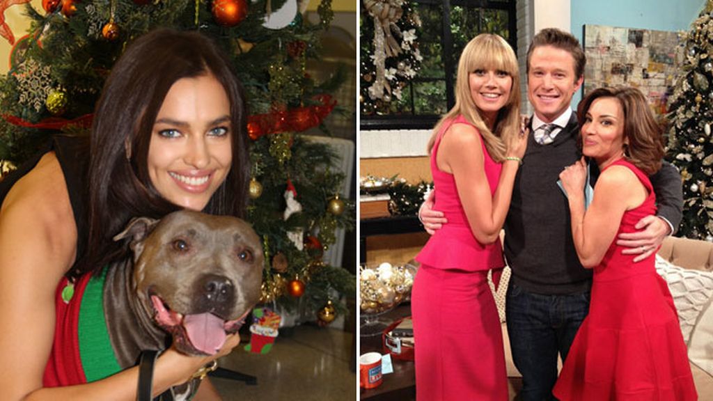 Irina Shayk y Heidi Klum: el espíritu navideño también en los actos oficiales