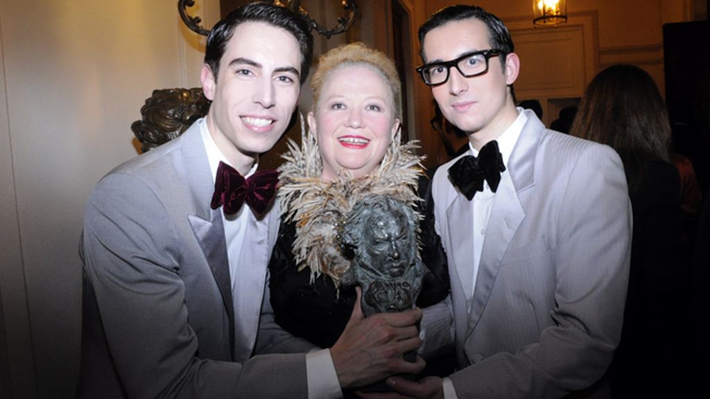 Con nuestra amiga Sylvie Imbert, merecidísima ganadora del Goya al mejor maquillaje por su exquisito trabajo en "Blancanieves"