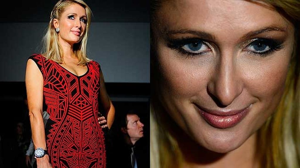 Paris Hilton no quiso perderse el desfile de su novio