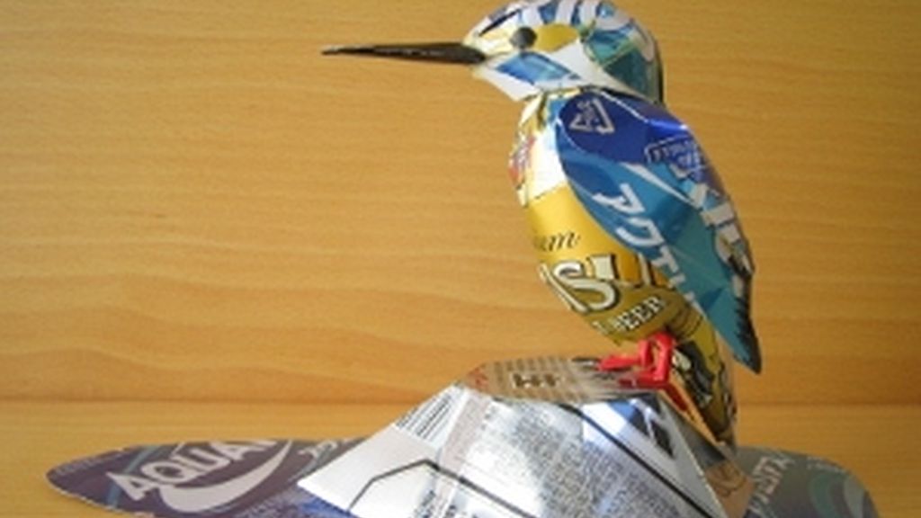 De lata de cerveza a figura de arte