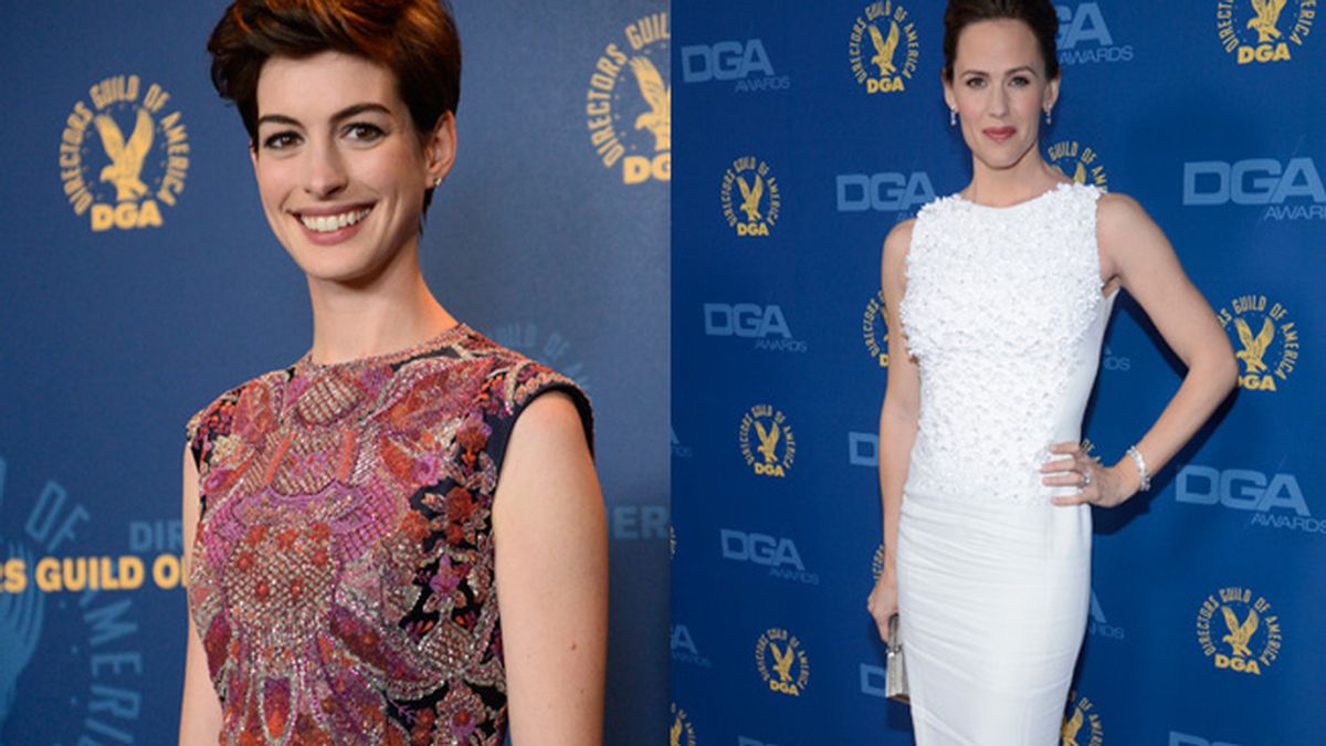 Anne Hathaway y Jennifer Garner llamaron la atención por su 'look'
