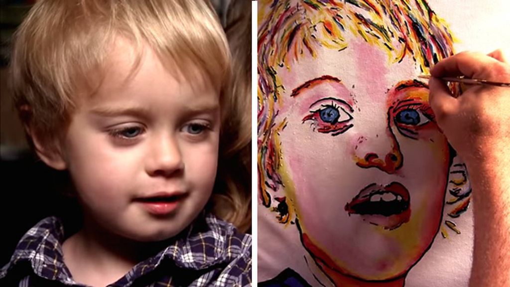 Un artista ciego se vale del tacto para pintar cuadros increíbles