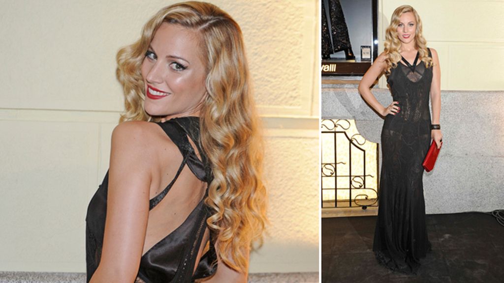 Edurne, sexy de negro y encaje