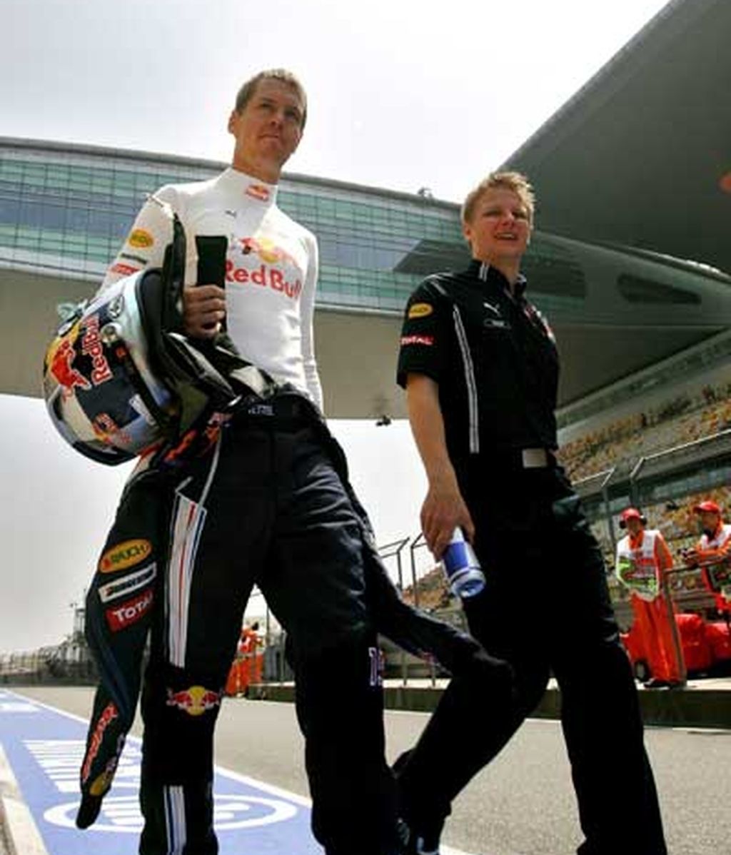 Vettel antes de la tercera sesión