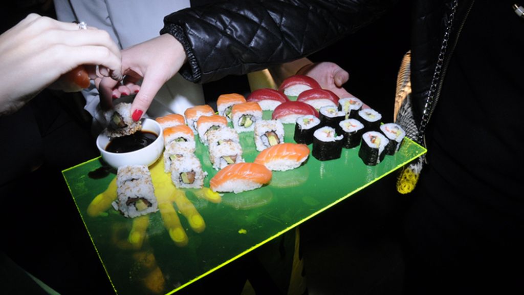 No podía faltar el sushi en la fiesta de ARCO