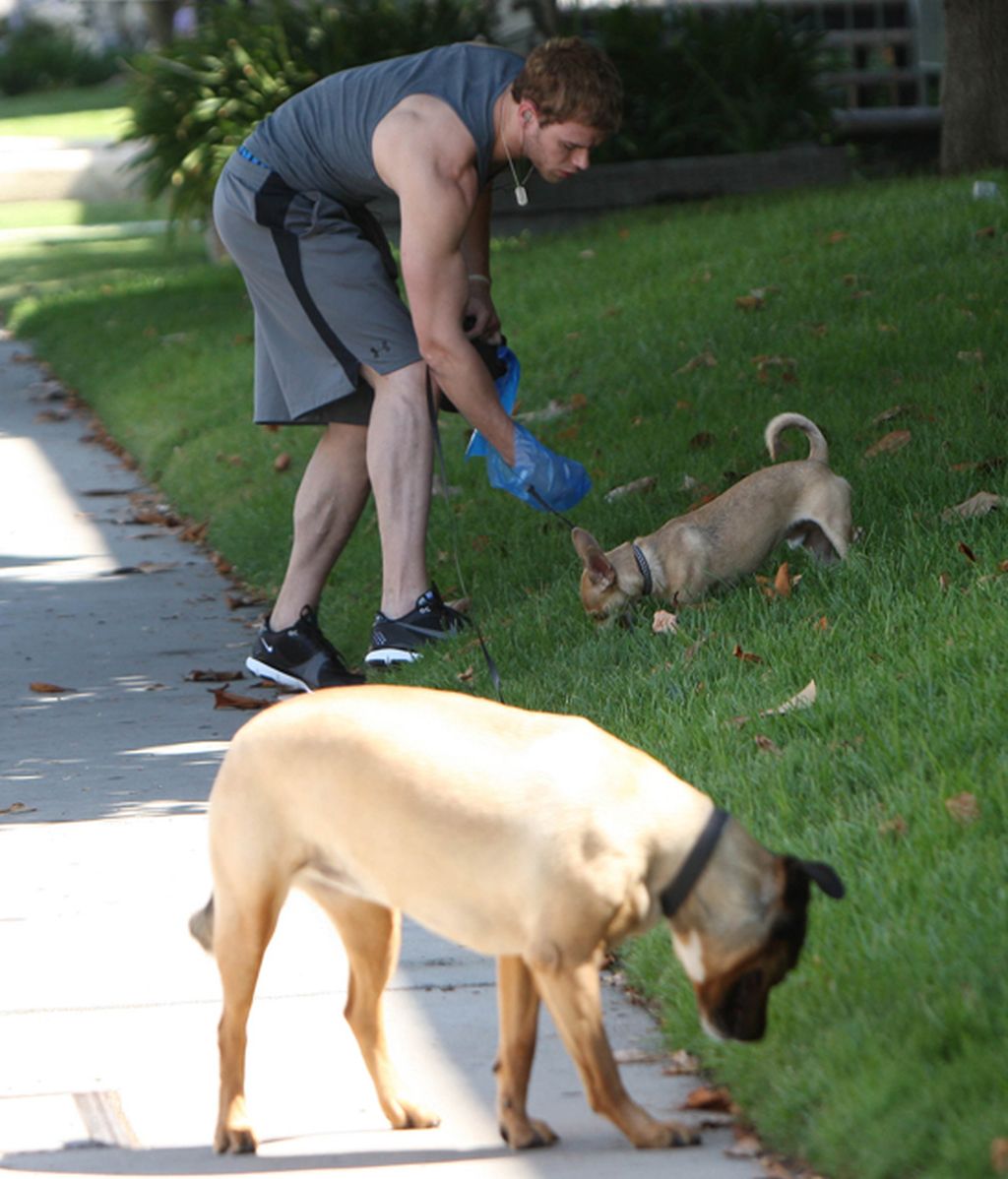 ¡Las celebrities sí que recogen las cacas de sus perros!