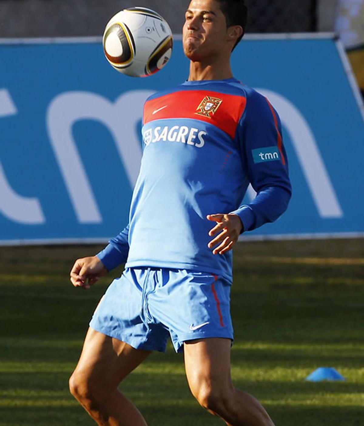 Cristiano Ronaldo, en un entrenamiento Cristiano Ronaldo, en un entrenamiento