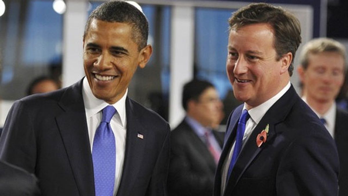 Imagen de archivo de Barack Obama y David Cameron