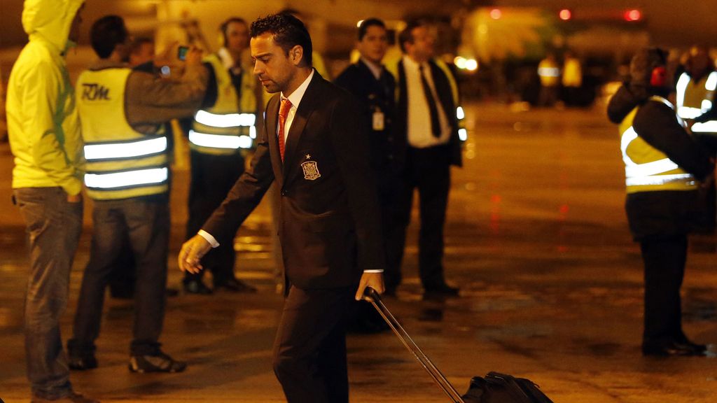 La llegada de la selección a Curitiba