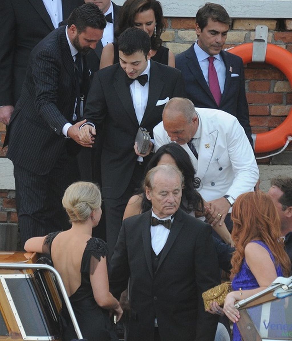 Los invitados de la boda de George Clooney y Amal Alamauddin colapsaron el gran canal