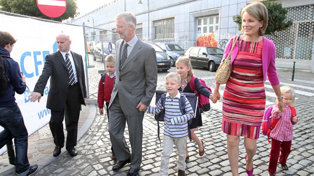 Los cuatro hijos de los Príncipes de Bélgica