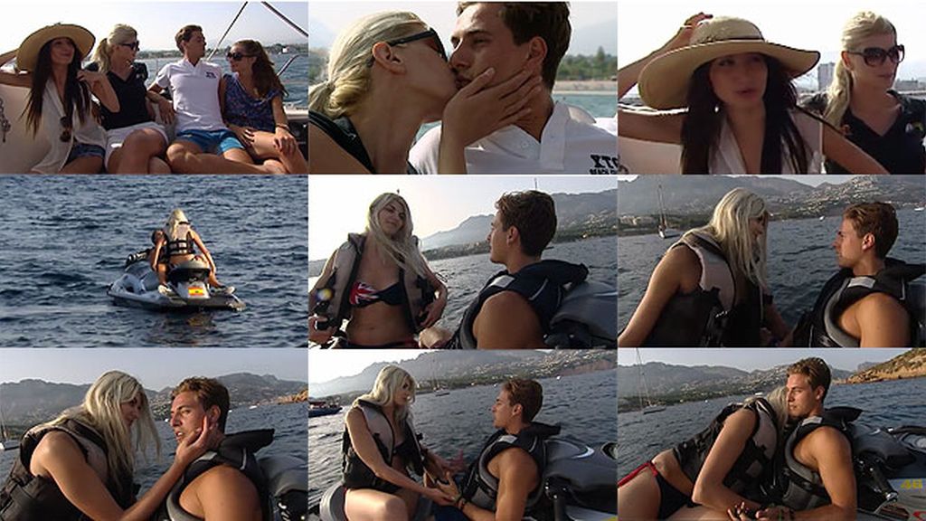 Un beso y un paseo en moto muy poco románticos