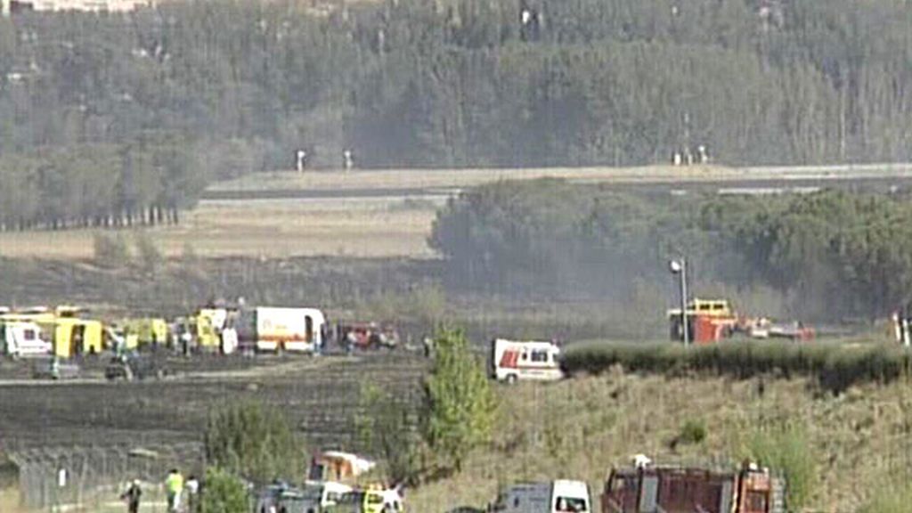 Grave accidente en Barajas