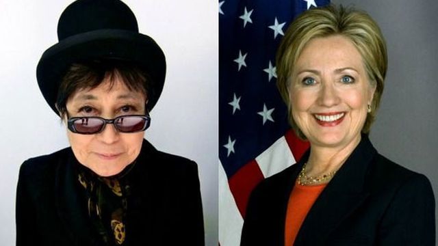 Hillary Clinton Y Yoko Ono Su Falso Amor Se Hace Viral 9641