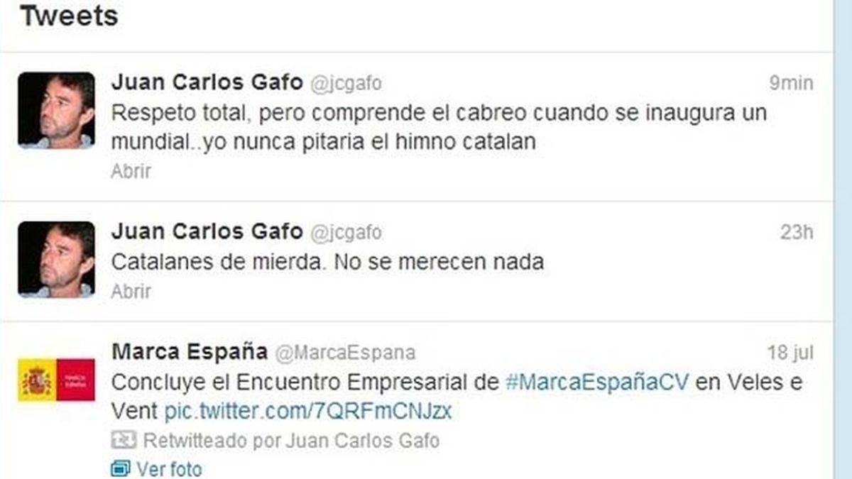 Twitter de Juan Carlos Gafo