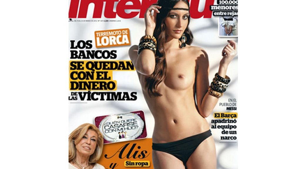 Alis, tercera pretendienta de '¿Quién quiere casarse...? que posa en Interviú