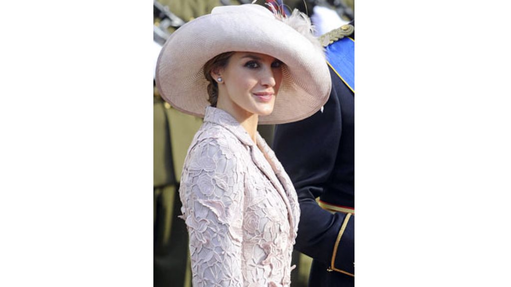 Letizia en la boda real de Luxemburgo