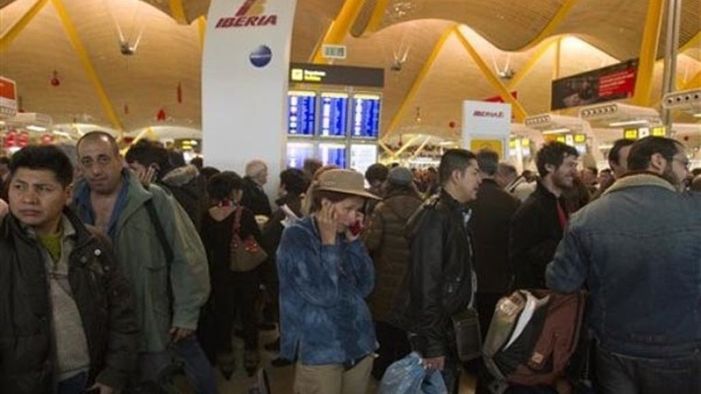 Caos en Barajas