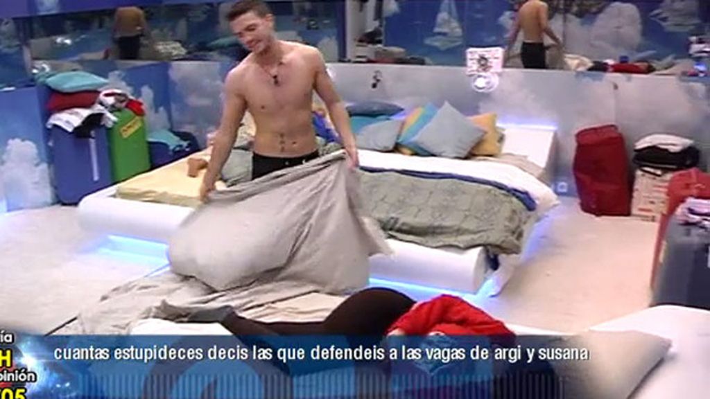 El sevillano, a Argi: "Todos los mimitos para tí"