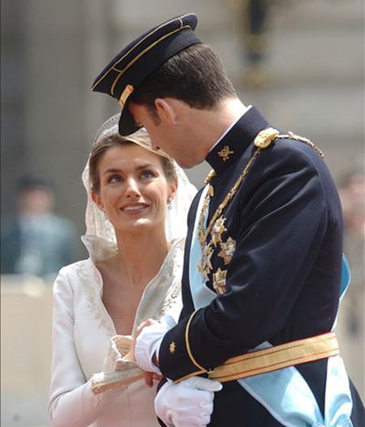 Los Príncipes de Asturias el día de su boda. Foto: EFE