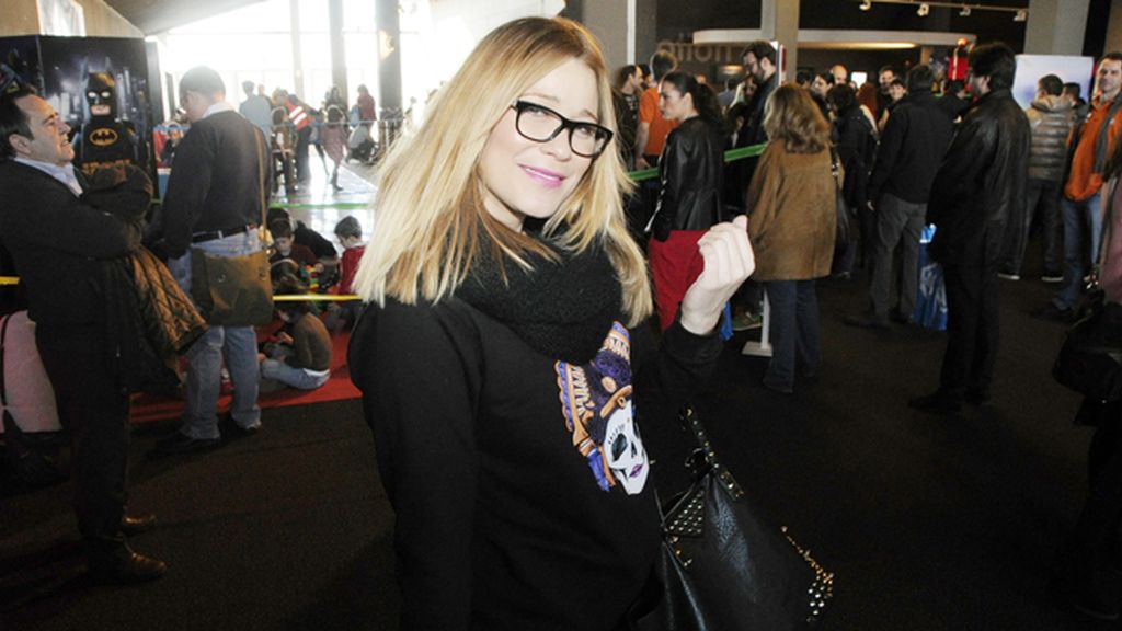 Carla Hidalgo en el estreno de "La Lego película"