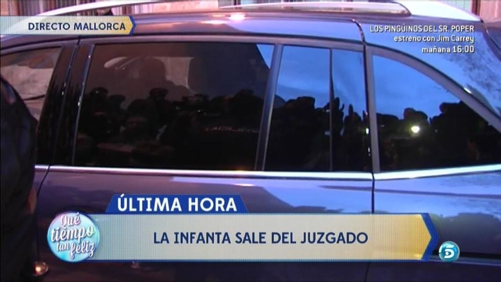 La Infanta abandona los juzgados de Palma