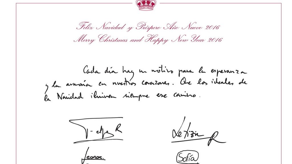 Felicitación navideña de los Reyes