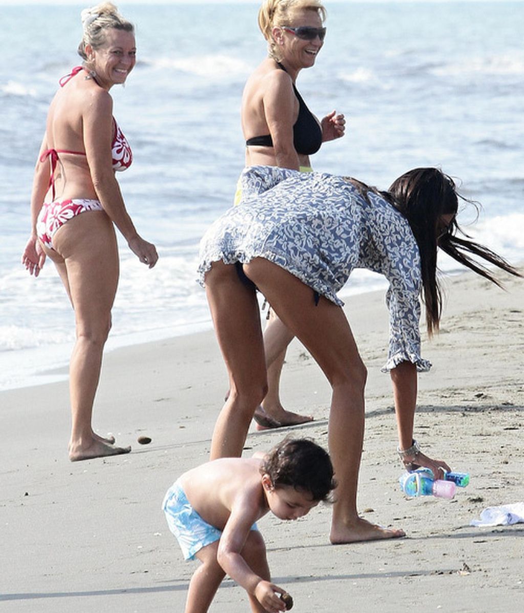 Los Briatore, en plan familia feliz en una ciudad balneario
