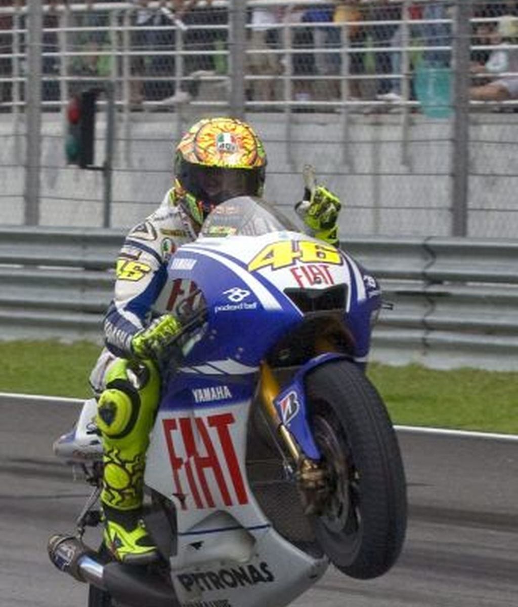 Rossi celebra su noveno Mundial