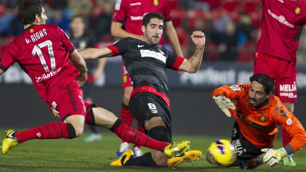 El Mallorca se enfrenta al Atlético de Madrid en el estadio Iberostar. Foto: EFE