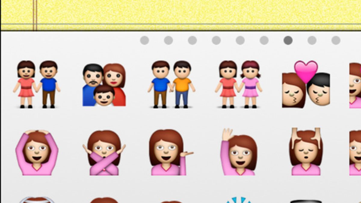 emoticons, emojis, gay, lesbiana, pareja, Apple