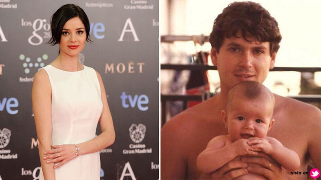 La actriz Dafne Fernández y su padre